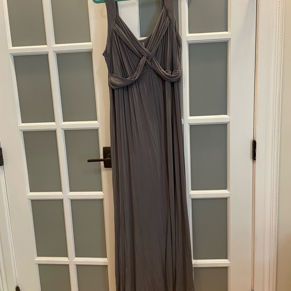 New York & Company Charcoal Maxi Dress